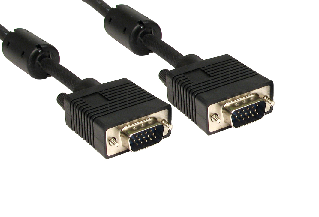 Cables Direct CDEX-700K VGA cable 0.5 m VGA (D-Sub) Black