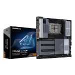 GIGABYTE TRX50 AI TOPMotherboard - Supports AMD Ryzen PRO 7000 CPUs, 16+8+4 Phases Digital VRM, up to 5200MHz DDR5 (OC), 4xPCIe 5.0 + 4xPCIe 4.0 M.2, Wi-Fi 7, 10GbE LAN, USB 3.2 Gen 2x2