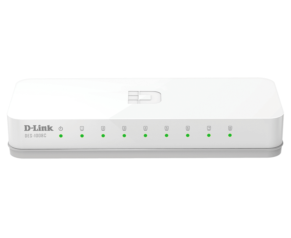 D-Link 0 Unmanaged Fast Ethernet (10/100) Desktop White