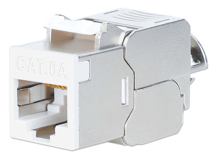 EU Product - Cat6a 10G STP Keystone-Modul wei� thumbnail