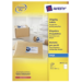 Avery J8167-100 self-adhesive label White 100 pc(s)