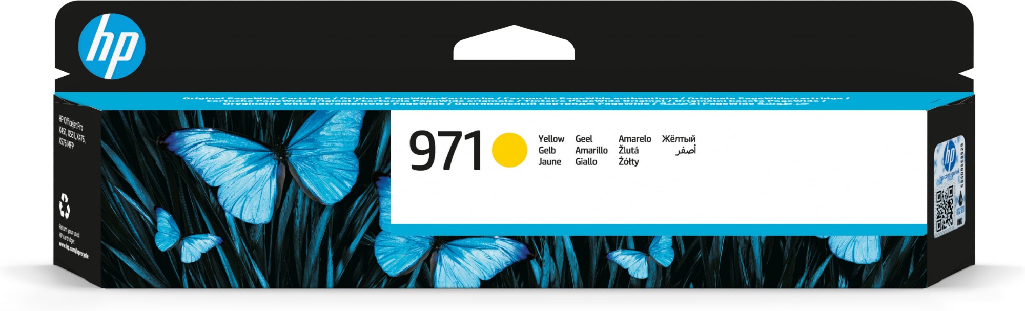 HP CN624AE/971 Ink cartridge yellow, 2.5K pages ISO/IEC 24711 24.5ml for HP OfficeJet Pro X