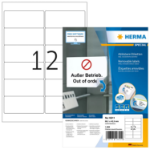 HERMA Repositionable address labels A4 99.1x42.3 mm white Movables paper matt 1200 pcs.