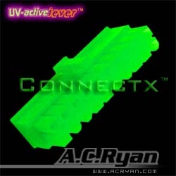 Image of AC Ryan Connectx ATX20pin Female - UVGreen 100x Green