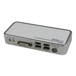StarTech.com 2-poort USB DVI USB KVM-switch met Kabels USB 2.0-hub en Audio