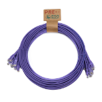 Cablenet 2.5m Cat6 RJ45 Violet U/UTP LSOH 24AWG Snagless Booted Patch Lead (PK10)