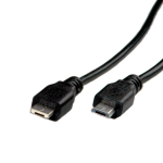 ROLINE USB 2.0 Kabel, Micro USB A Male - Micro USB B Male 1,8m