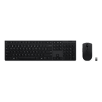 Lenovo 4X31K03968 toetsenbord Inclusief muis Kantoor RF-draadloos + Bluetooth Belgisch, Engels Grijs