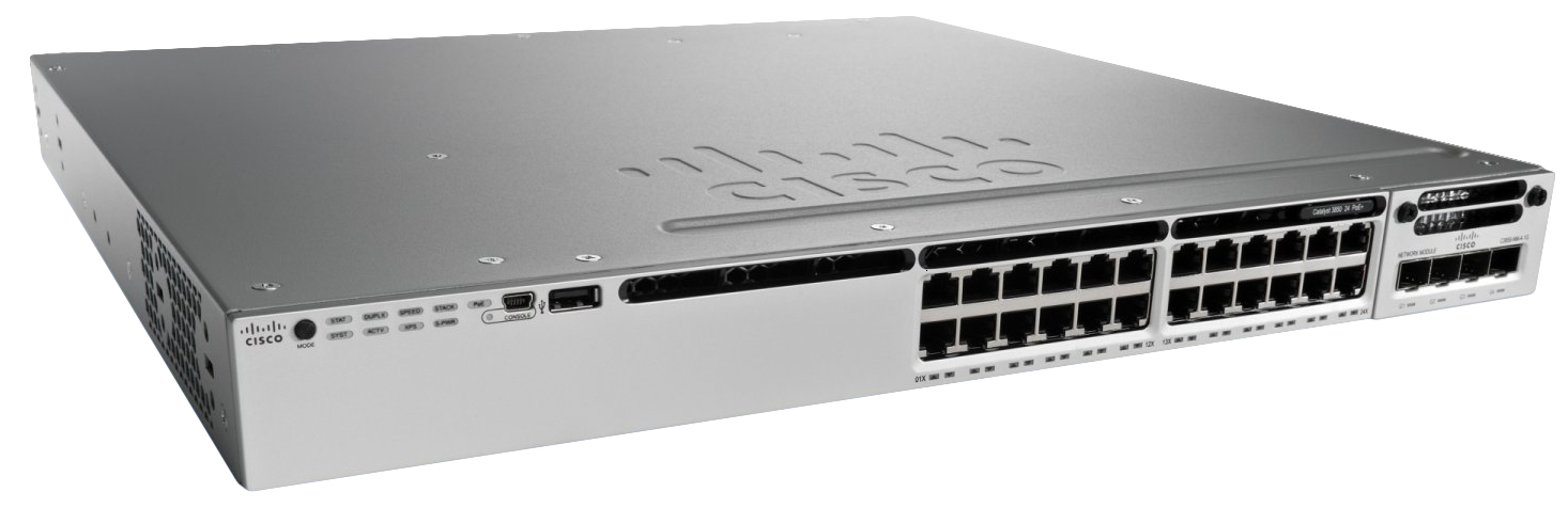 Cisco Catalyst WS-C3850-24P-L network switch Managed Power over Ethern