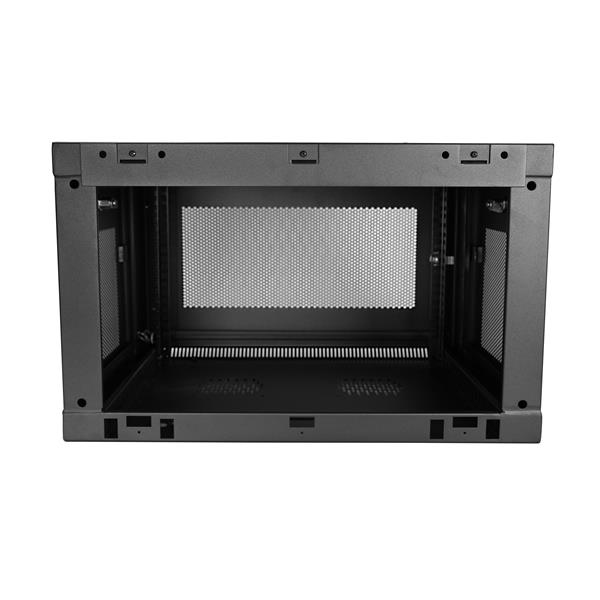 StarTech.com 2 Post 6U 19" Wall Mount Network Cabinet - 15" Deep Locking IT Switch Depth Enclosure - Vented Computer/Electronics Equipment Data Rack w/Shelf & Hook & Loop Tape /Assembled