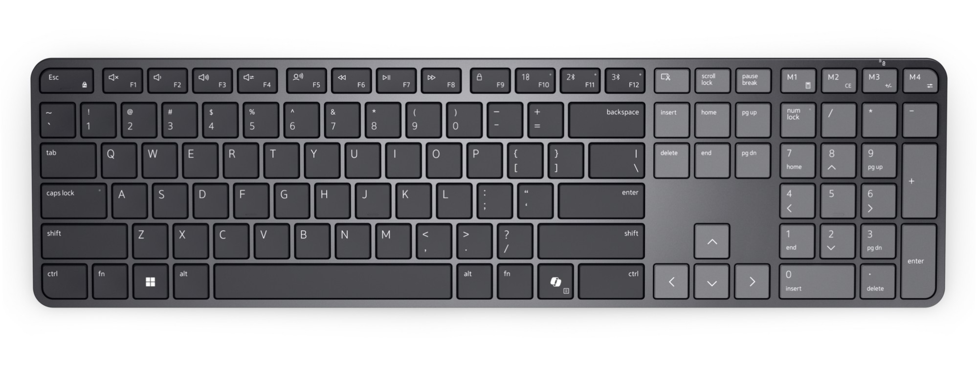 DELL Pro 7 Slim KB726 keyboard Home/Office RF Wireless + Bluetooth QWE
