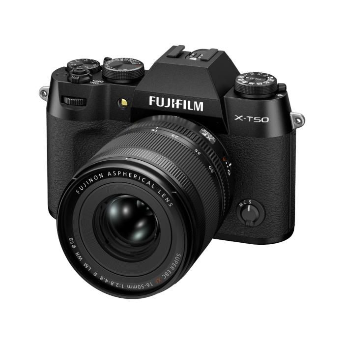 Fujifilm X-T50 Mirrorless Digital Camera - Black - Camera + 16-50mm Le