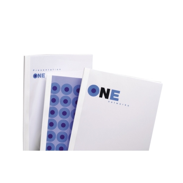 Image of GBC Standard Thermal Binding Covers 4mm White (100)