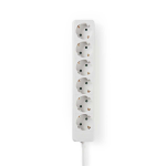 Nedis EXSO630F1WT power extension 3 m 6 AC outlet(s) Indoor White