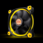 Thermaltake Riing 14 Computer case Fan 14 cm Black, Yellow