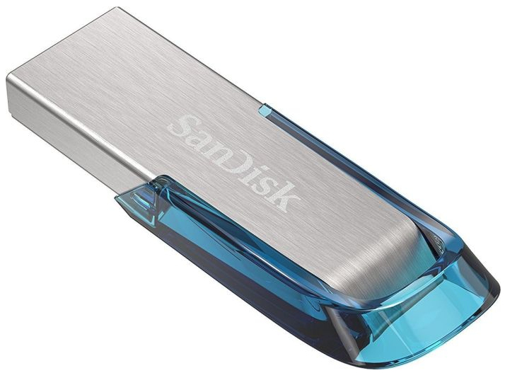 SanDisk Ultra Flair USB-sticka 32 GB USB Type-A 3.2 Gen 1 (3.1 Gen 1) Blå, Silver