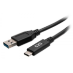 C2G 6in USB-C to USB-A SuperSpeed USB 5Gbps Cable M/M - USB cable - USB Type A (M) to USB-C (M) - USB 3.2 Gen 1 - 30 V - 3 A - 15 cm - molded - black