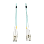 Tripp Lite N820-12M 10Gb Duplex Multimode 50/125 OM3 LSZH Fiber Patch Cable (LC/LC) - Aqua, 12M (39 ft.)