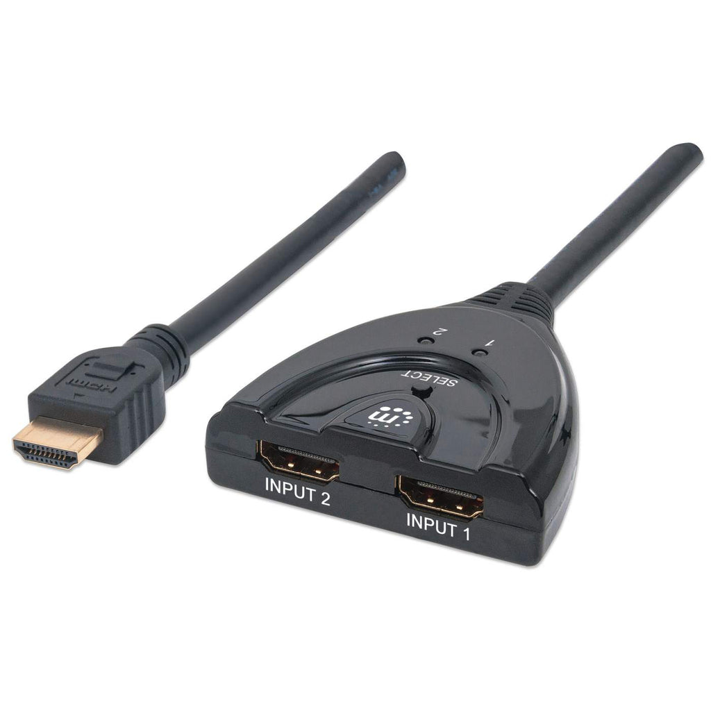 Photos - KVM Switch MANHATTAN HDMI Switch 2-Port, 1080p, Connects x2 HDMI sources to x1 di 207 
