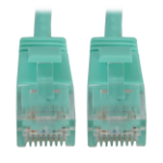 Tripp Lite N261-S01-AQ networking cable Aqua color 11.8" (0.3 m) Cat6a U/UTP (UTP)