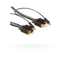 Image of Microconnect MONGH5BMJ video cable adapter 5 m VGA (D-Sub) + 3.5mm Bla