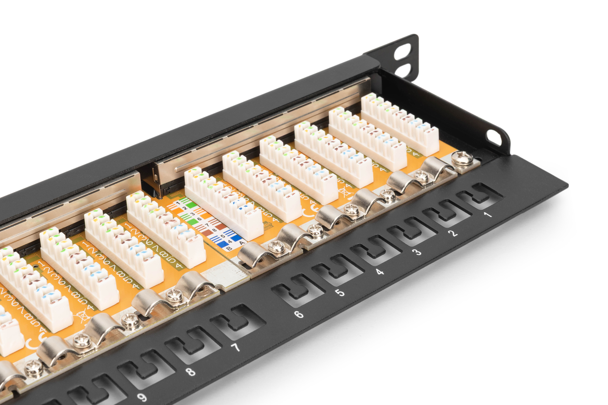 Digitus CAT 6, Class E High Density Patch Panel, shielded, black, 163 ...