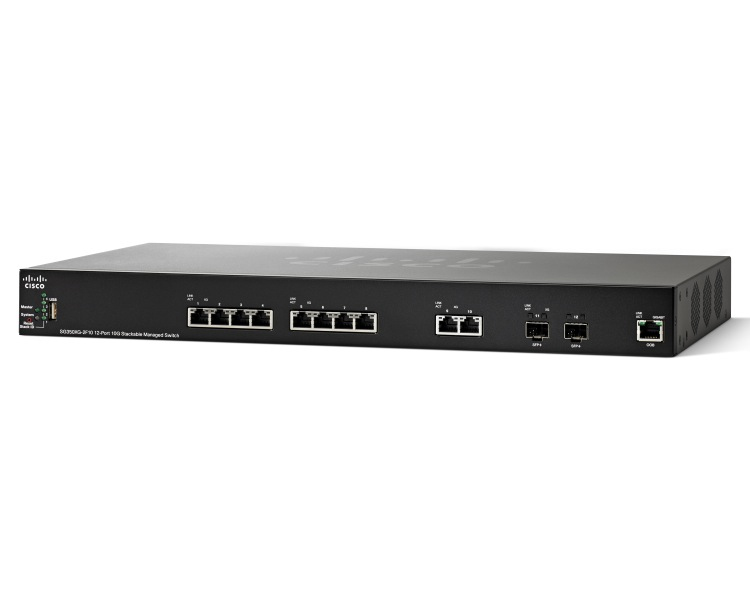 Cisco SG350XG-2F10 Managed L3 10G Ethernet (100/1000/10000) 1U Black