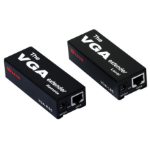 Cables Direct VGA-V080 AV extender AV transmitter & receiver Black