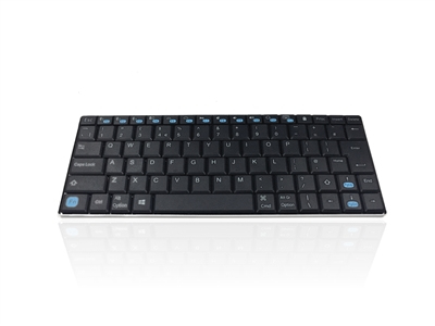 Accuratus KYB-MAXIMUS-B-UK keyboard Bluetooth QWERTY English Black, Silver