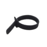 connektgear Hook and Loop Cable Ties 200 x 12mm - Pack of 10 - Black