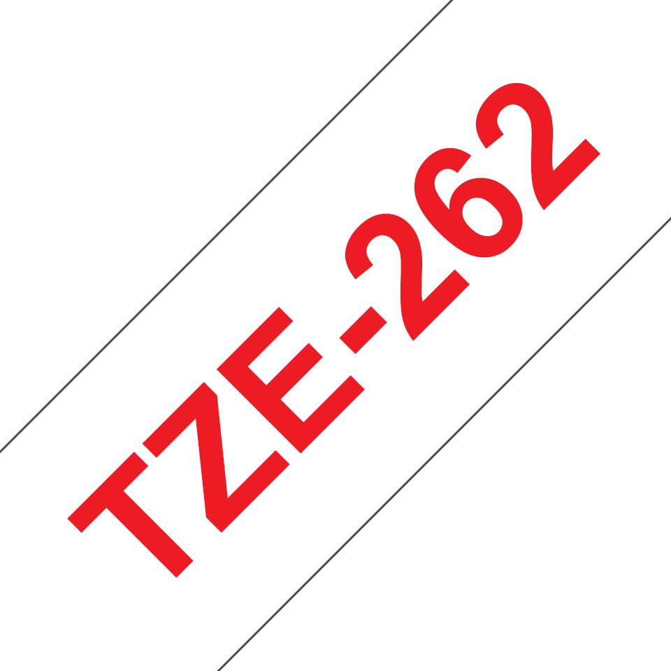 Brother TZE-262 DirectLabel red on white Laminat 36mm x 8m for Brother