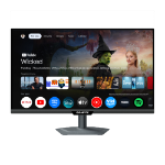 GIGABYTE M27QS 27” 2K QHD Smart Monitor- Google TV, Wireless Display, 2560 x 1440, 180Hz, 1ms, 350 cd/m², FreeSync, Display HDR400, HDMI 2.0, Displayport 1.4