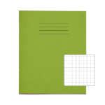 Rhino 8 x 6.5 Exercise Book 32 Page Light Green S10 (Pack of 100)