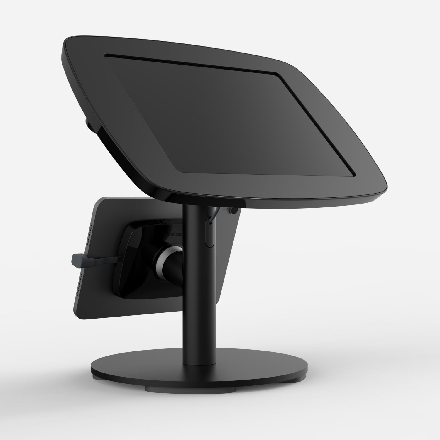 Bouncepad Original Twin + Counter Base | Samsung Galaxy Tab A9 Plus 11.0 (2023) | Black | Covered Front Camera and Home Button