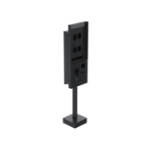 Ergonomic Solutions SpacePole Kiosk Single sided Microtouch QSR kiosk w/ scanner