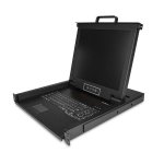 StarTech.com Rackmount KVM Console - Single Port VGA KVM with 17" LCD Monitor for Server Rack - Fully Featured Universal 1U LCD KVM Drawer w/Cables & Hardware - USB Support - 50,000 MTBF