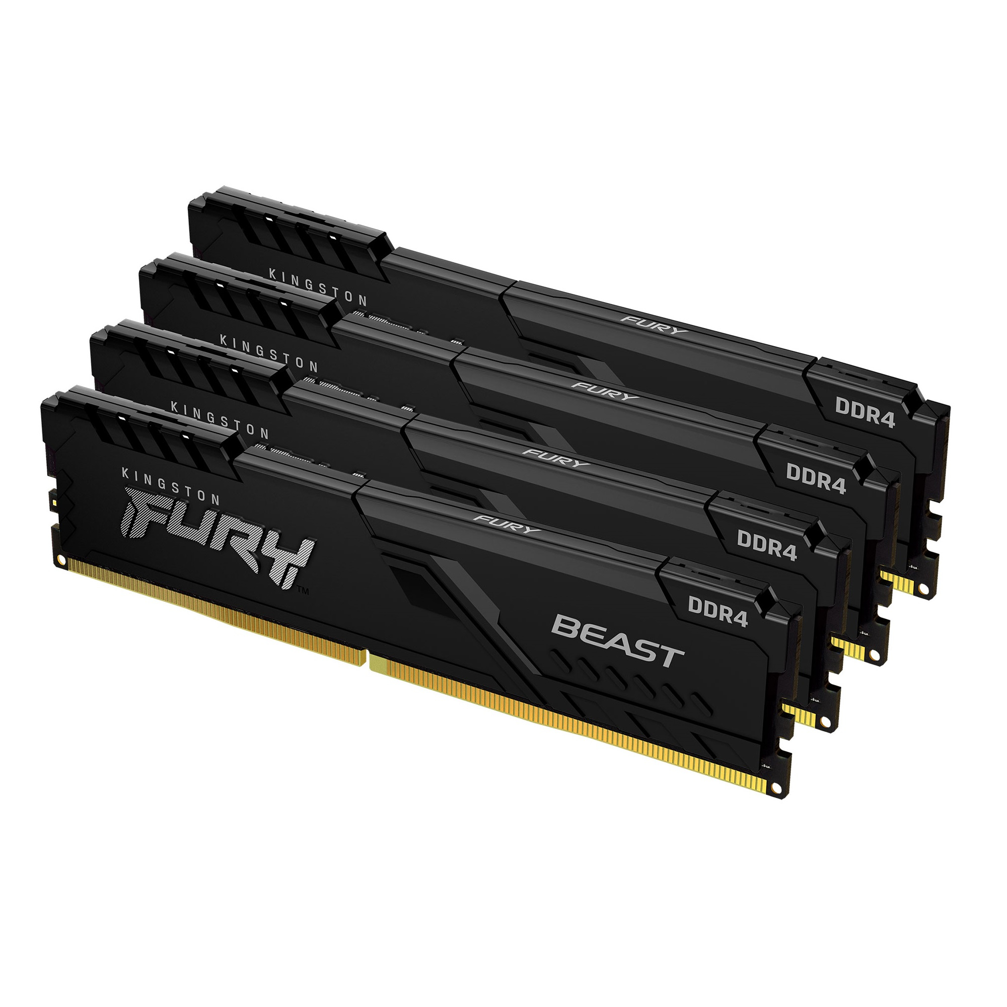 Image of Kingston Technology FURY 32GB 3200MT/s DDR4 CL16 DIMM (Kit of 4)...