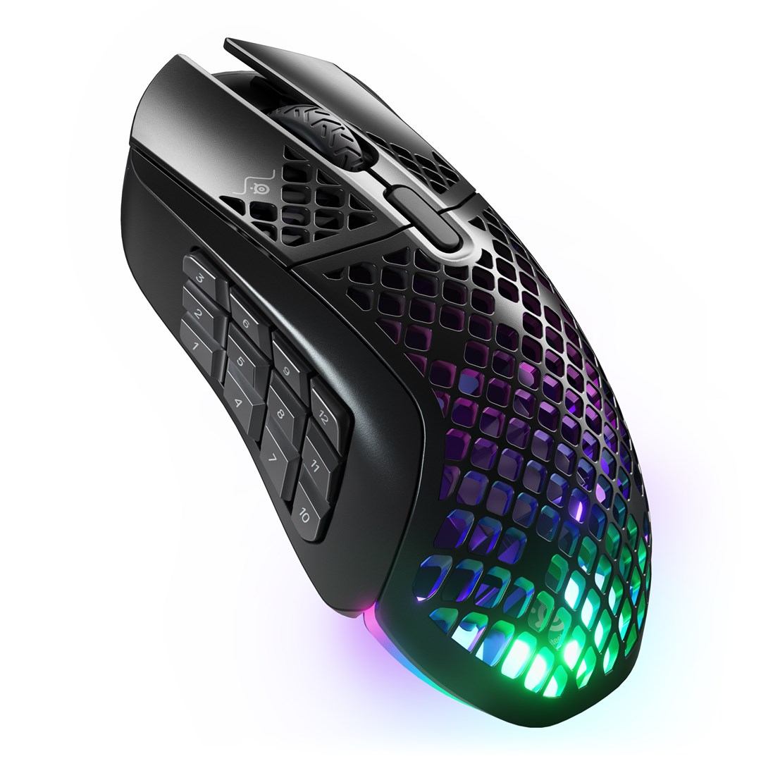 STS Steelseries Aerox 9 mouse Gaming Ambidextrous RF Wireless + Bluetooth Optical 18000 DPI