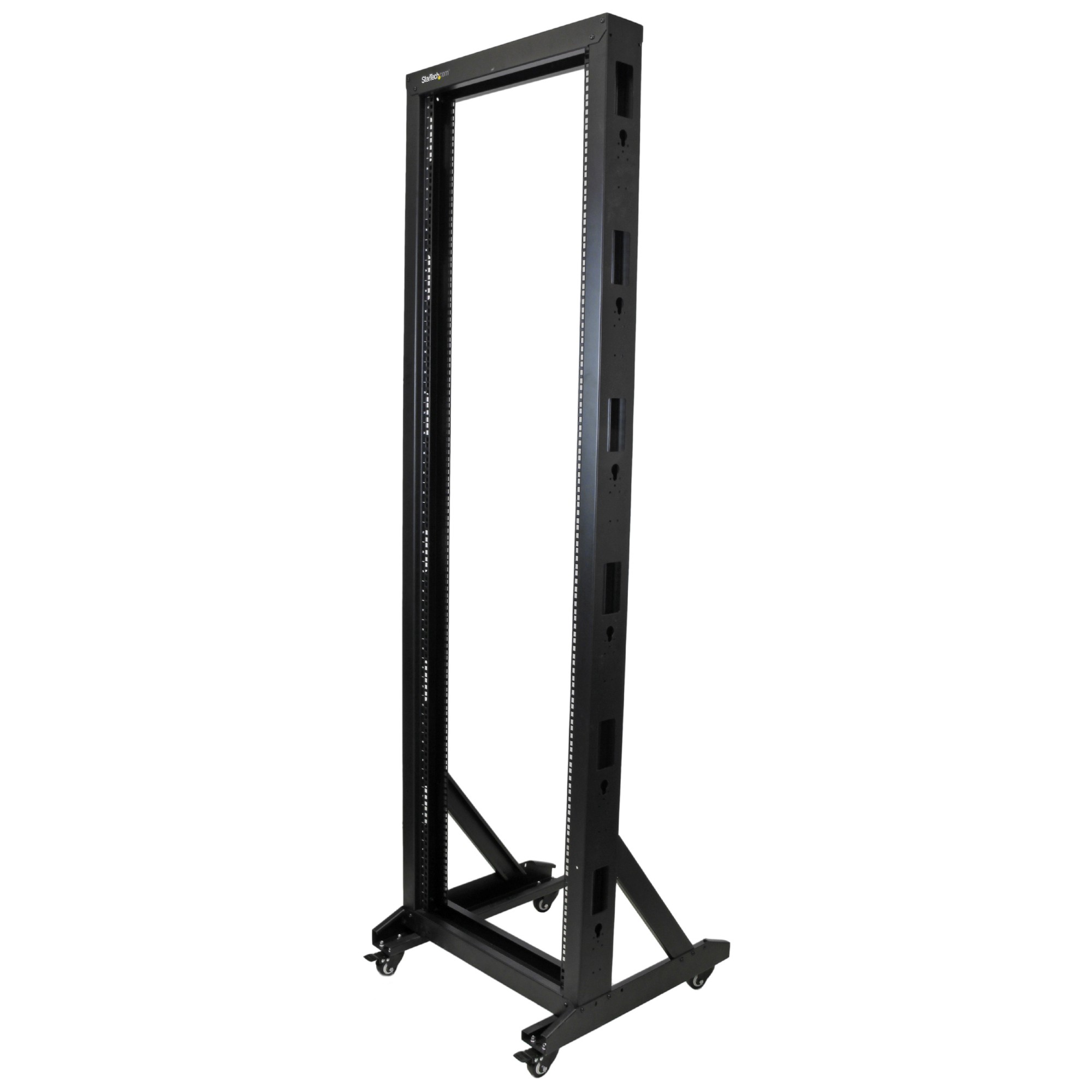 StarTech.com 2-Post Server Rack with Casters - 42U