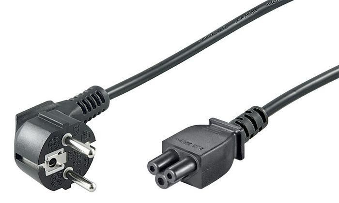 Microconnect PE010830 power cable Black 3 m Power plug type E+F C5 coupler