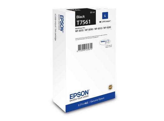 Photos - Ink & Toner Cartridge Epson C13T75614N/T7561 Ink cartridge black, 2.5K pages 50ml for 