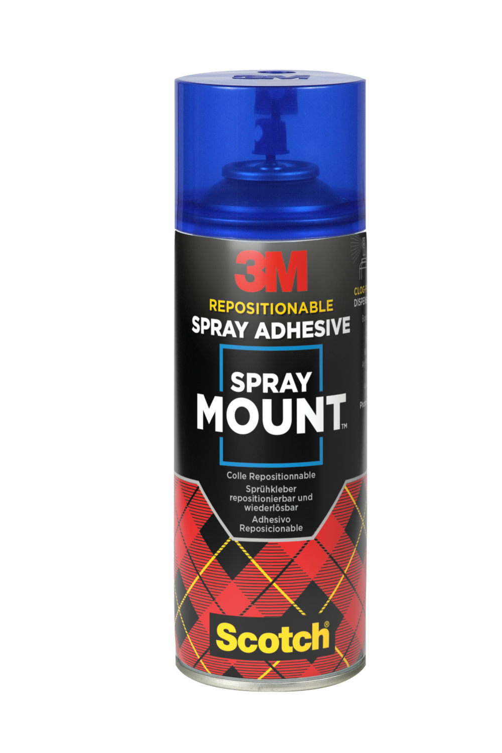 Spray Mount Transparent Repositioning Adhesive Spray Can 400ml