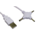 Cables Direct 1.5m USB 2 Power Adaptor power adapter/inverter Indoor White