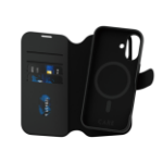 PanzerGlass CARE by ® Feature Case Tango Two-in-One Wallet w. MagSafe iPhone 16 mobiele telefoon behuizingen Hoes Zwart