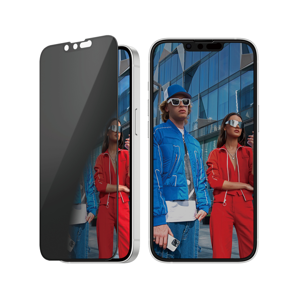 PanzerGlass ® 2-Way Privacy Screen Protector iPhone 17e | 16e | 14 | 13 | 13 Pro | Ultra-Wide Fit w. EasyAligner