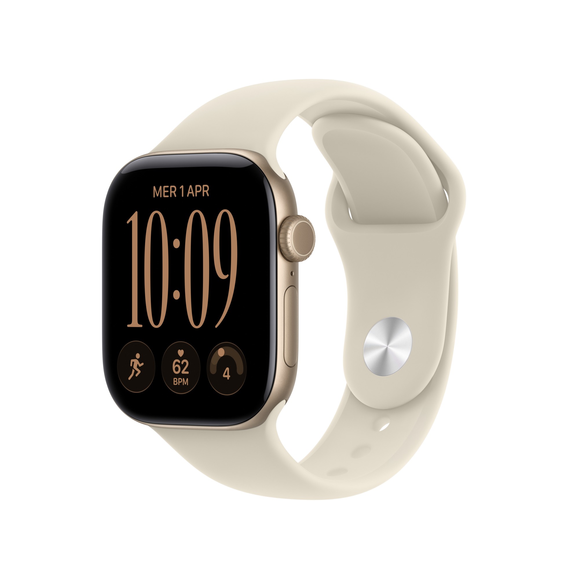 Apple Watch Series 12 GPS 42mm Light Gold Aluminium Case with Sand Spo