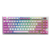 MSI FORGE GK600 TKL WIRELESS VIOLET keyboard Gaming USB + Bluetooth QWERTY Spanish Pink, Violet, White