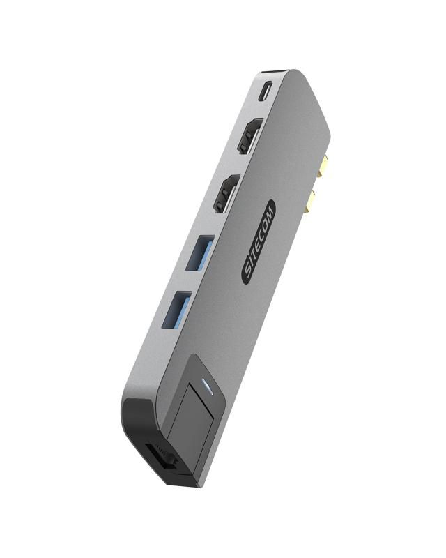 Sitecom AC-1002 interface hub USB Type-C 10000 Mbit/s Black. Grey
