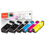 Peach PI200-487 inktcartridge 6 stuk(s) Normaal rendement Zwart, Cyaan, Magenta, Geel