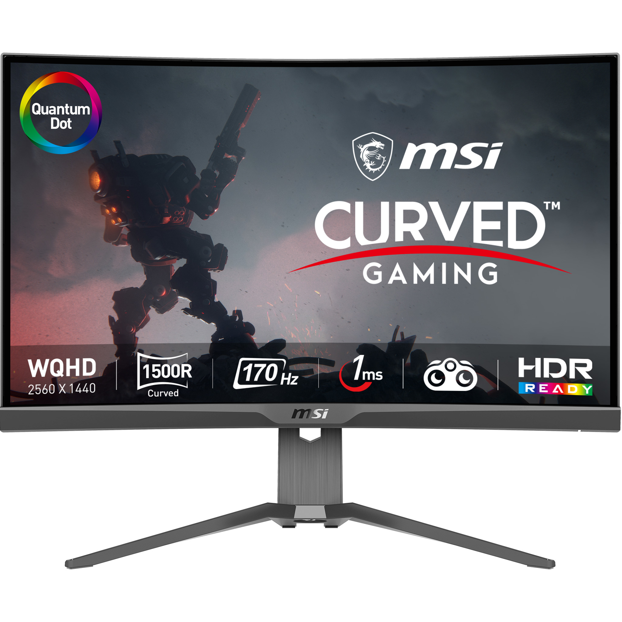 Image of MSI MAG 275CQRF QD computer monitor 68.6 cm (27") 2560 x 1440...